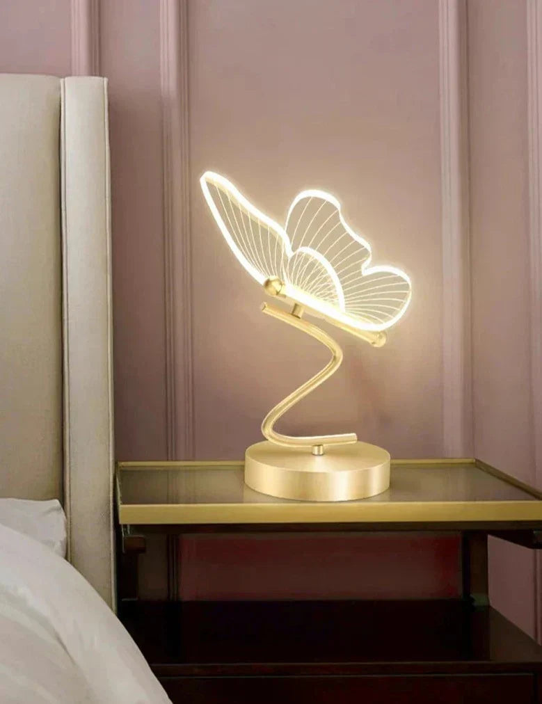 LED Butterfly Table Lamp with Adjustable Brightness