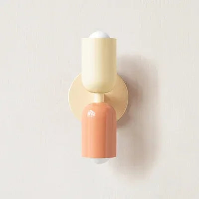 Modern Cream Double Head LED Wall Lamp