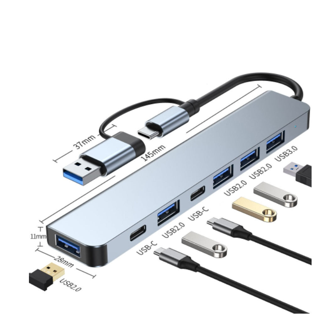 Thunderbolt 3 USB-C Hub with HDMI, PD, SD/TF Card Reader for MacBook Air M1 and iPad Pro