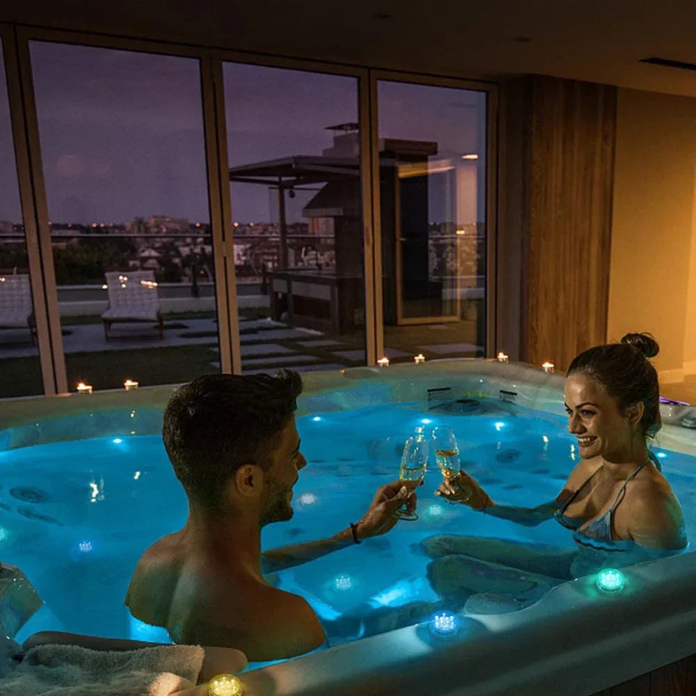 RGB Underwater Pool Lights with Remote Control and 10 LEDs