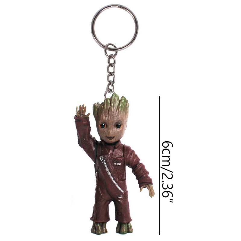 Miniature Groot Figure - Playful Resin Office Decoration