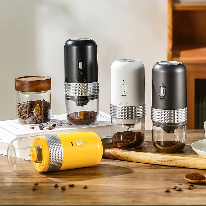 Electric Ceramic Coffee Grinder with USB Rechargeable Battery