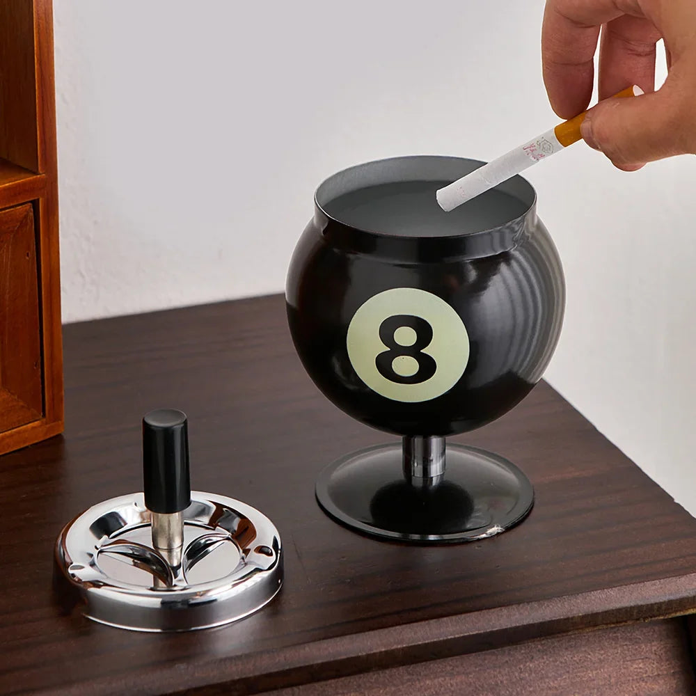 Metal Billiard Ashtray for Gaming Area
