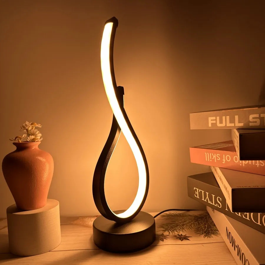 Dimmable LED Table Lamp with 3 Light Colors - Modern Design