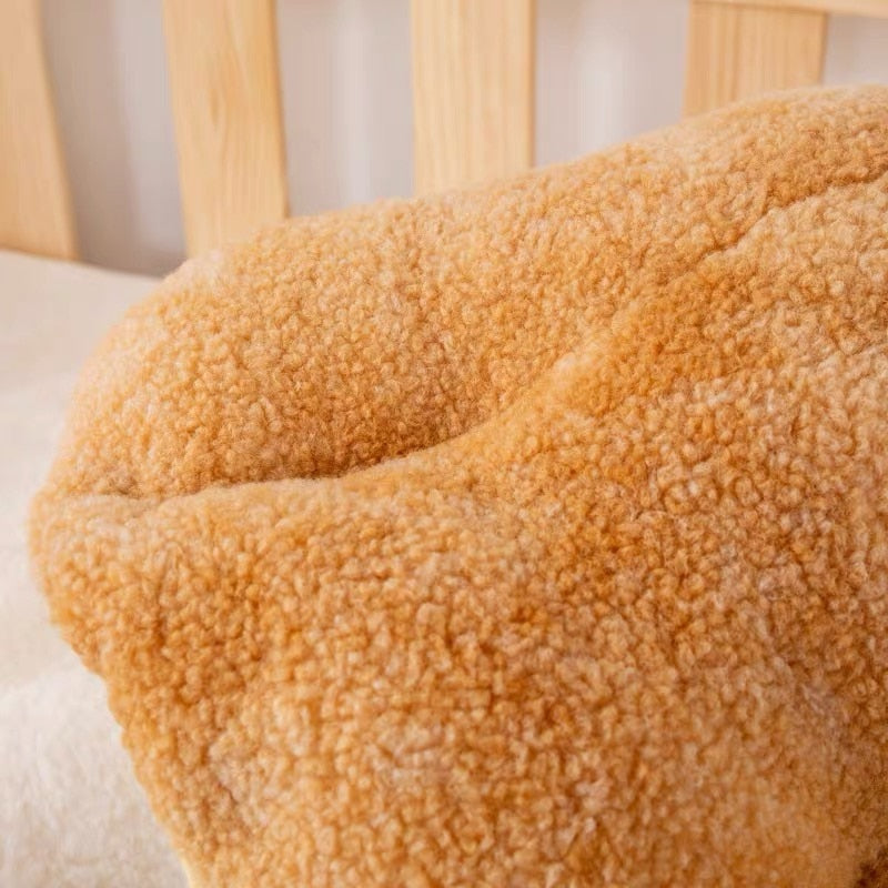 Fluffy Mushroom Shaped Pillow - Soft Polyester Cushion