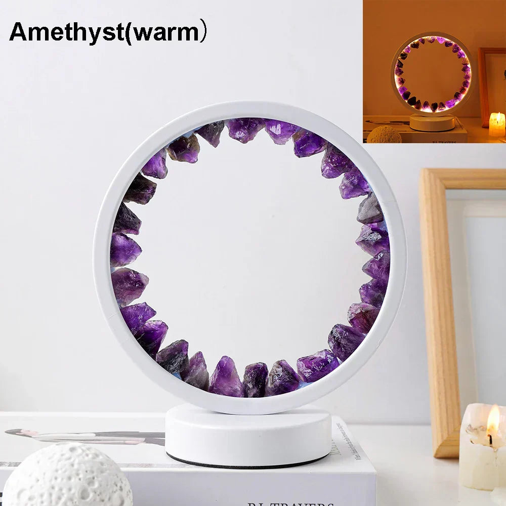 Healing Crystal LED Night Light with USB Charging