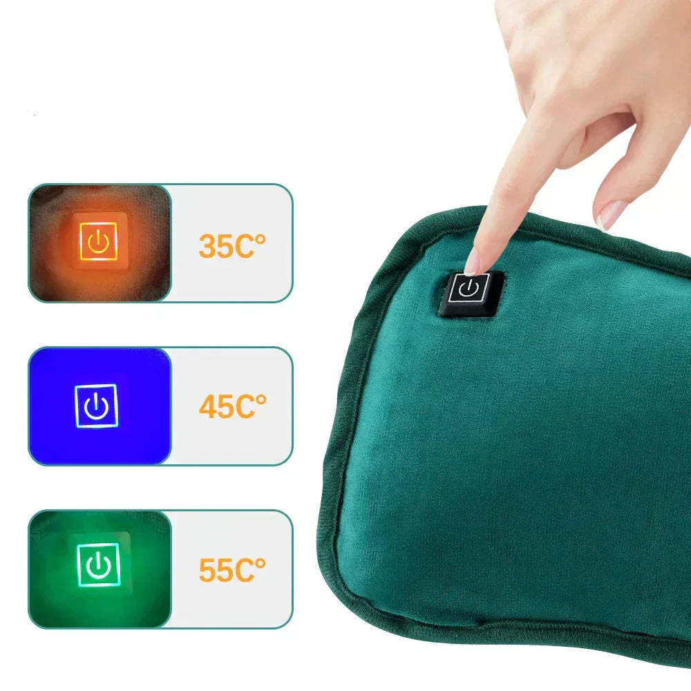 Portable Electric Heating Pad for Hands and Body, Adjustable Heat Settings
