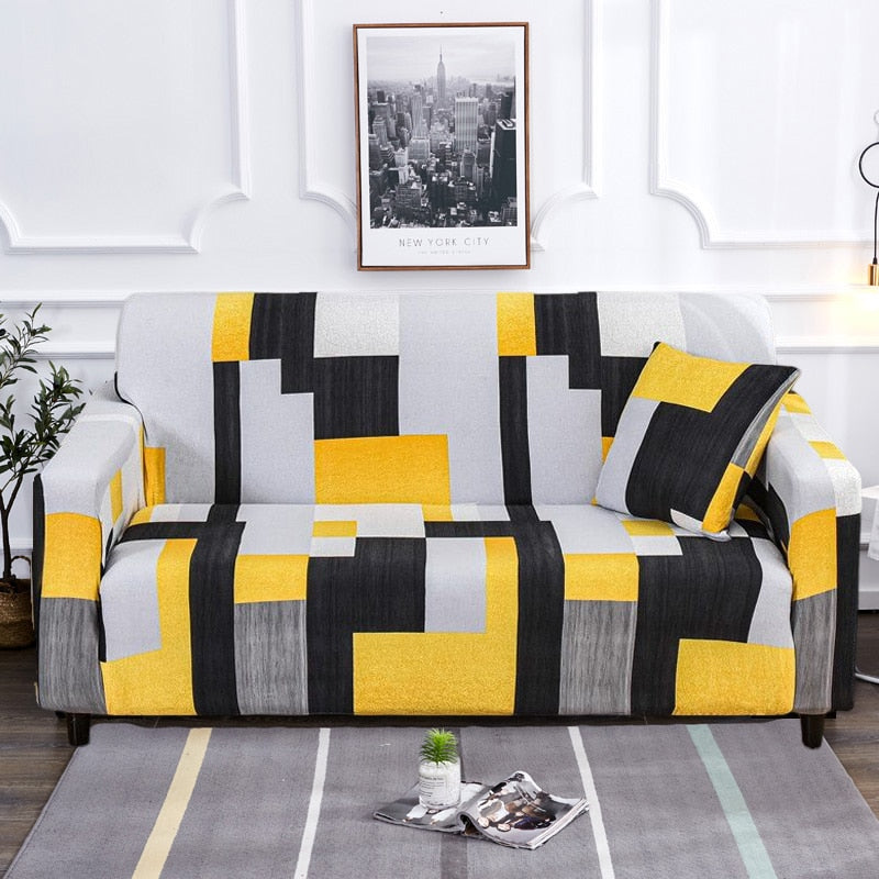 Modern Non-Slip Colorful Elastic Sofa Cover 35-118 Inch