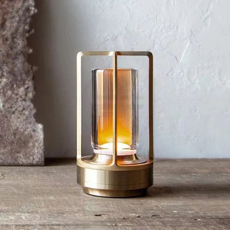 Portable Rechargeable LED Lantern with Charging Station