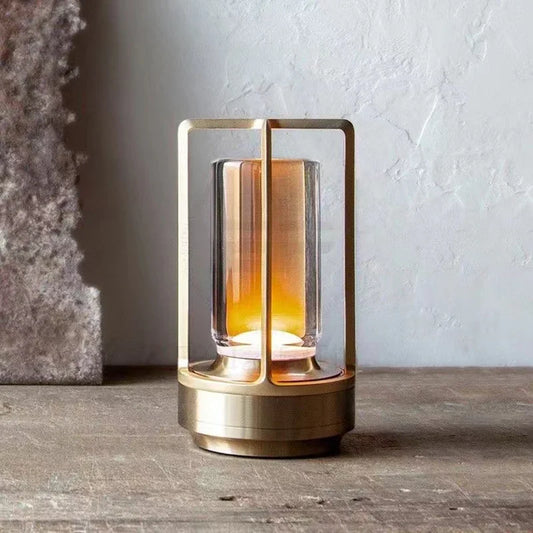 Portable Rechargeable LED Lantern with Charging Station