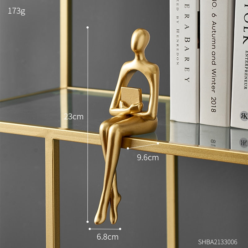 Abstract Modern Figurine Sculpture for Home Decor