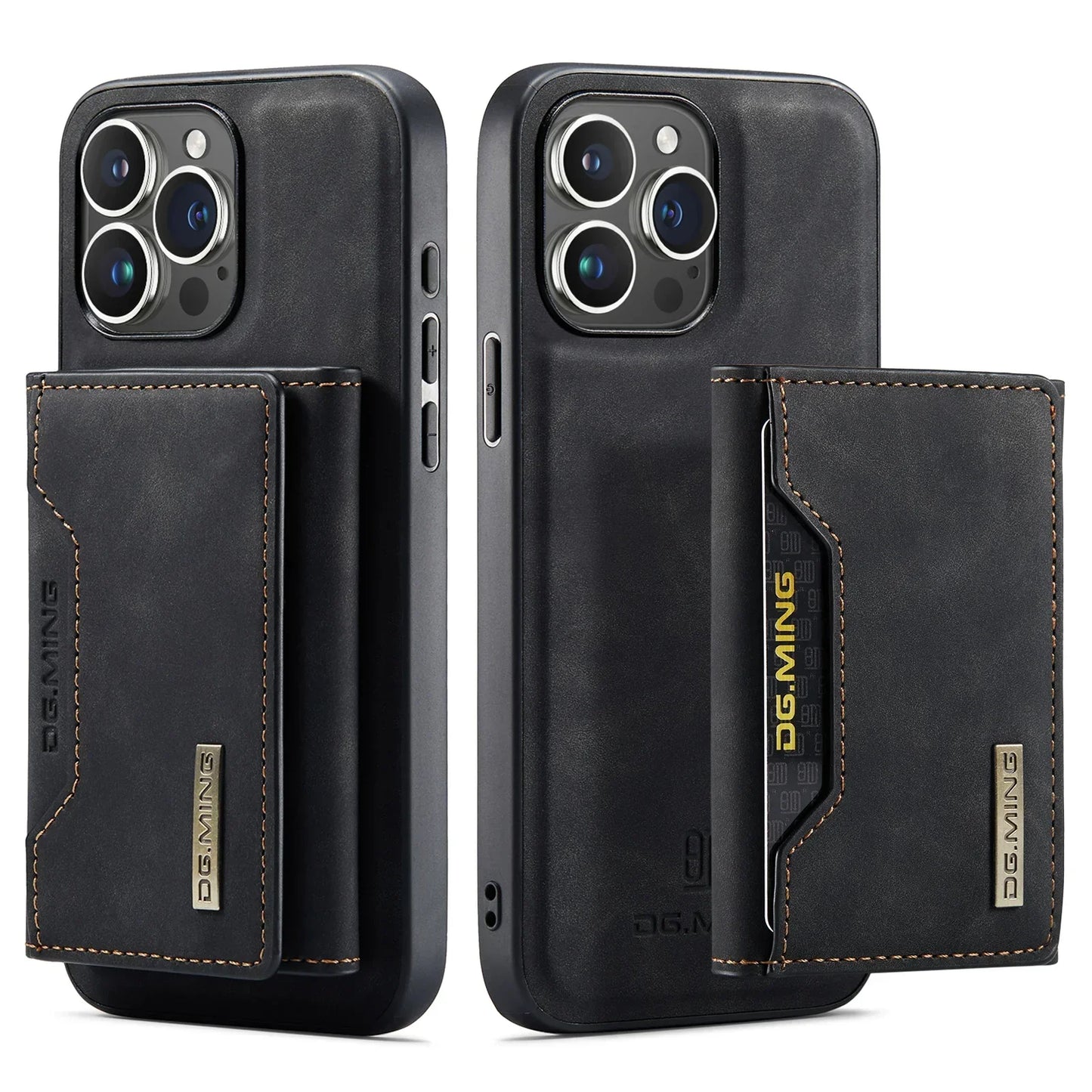 2-in-1 Magnetic iPhone Case with Detachable Leather Wallet