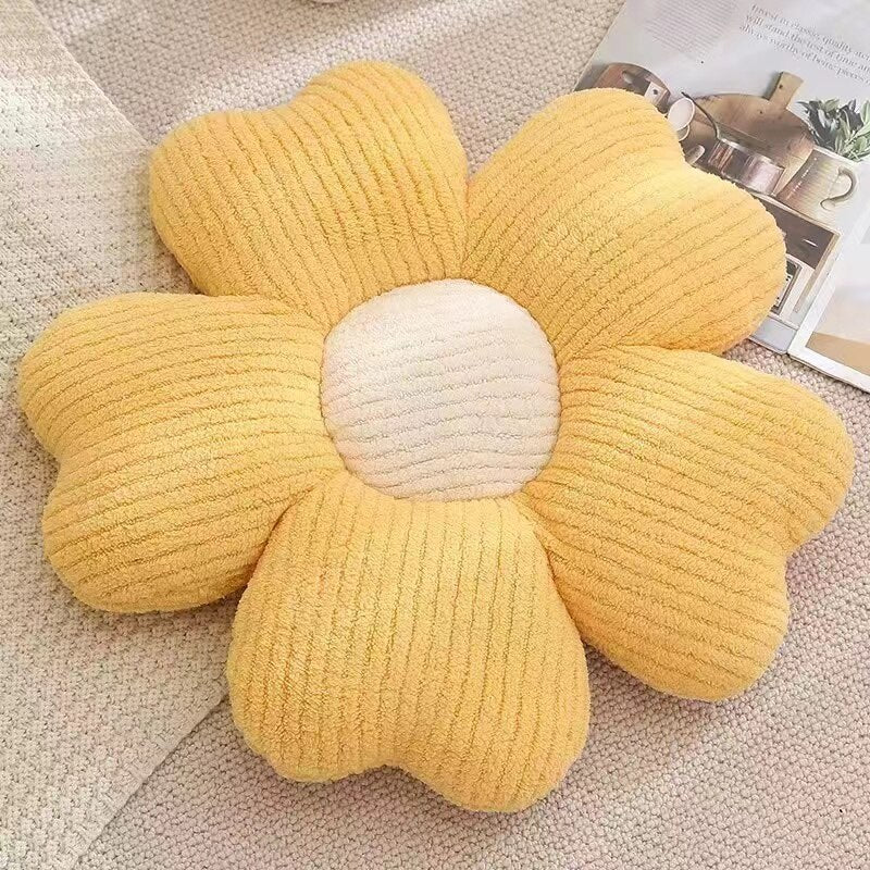 Fluffy Clover Flower Decorative Pillow
