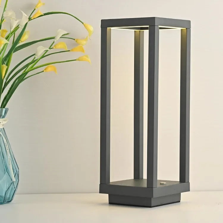Chic Wireless Aluminum Table Lamp for Modern Spaces