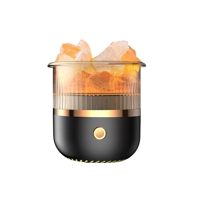 Himalayan Salt Lamp Diffuser with LED Lights and Ultrasonic Humidifier