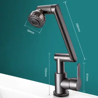 Splash-Resistant 360-Degree Swivel Spout Faucet