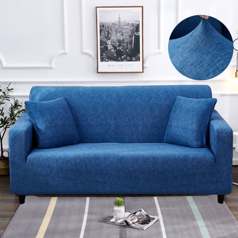 Non-Slip Colorful Elastic Sofa Cover for L-Shaped Sofas