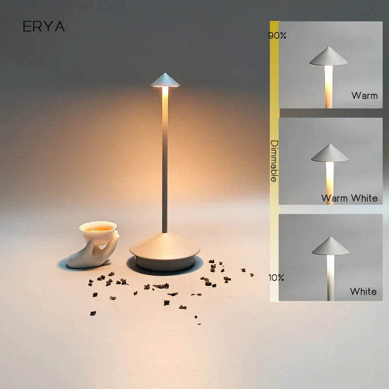 Rechargeable Touch LED Table Lamp with Adjustable Brightness