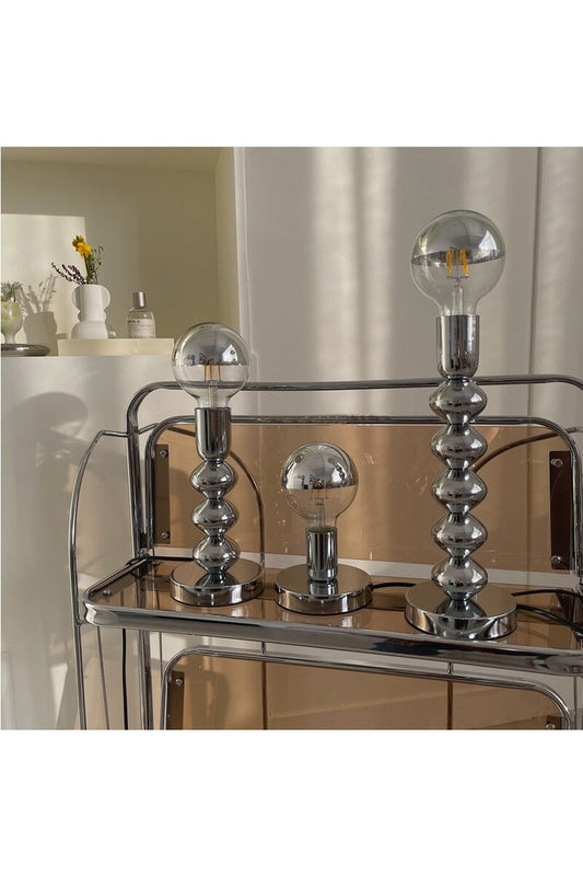 Chrome Stackable Orb Table Lamp