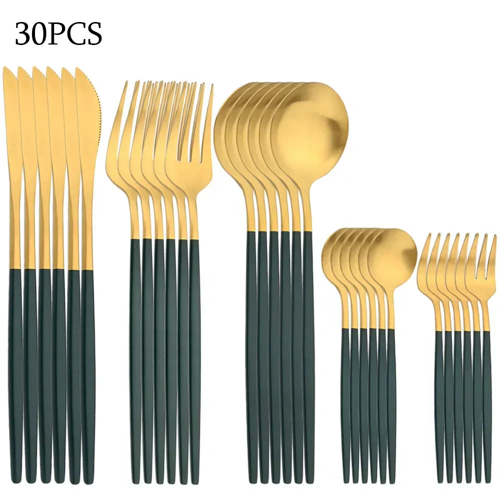 30-Piece Stainless Steel Cutlery Set