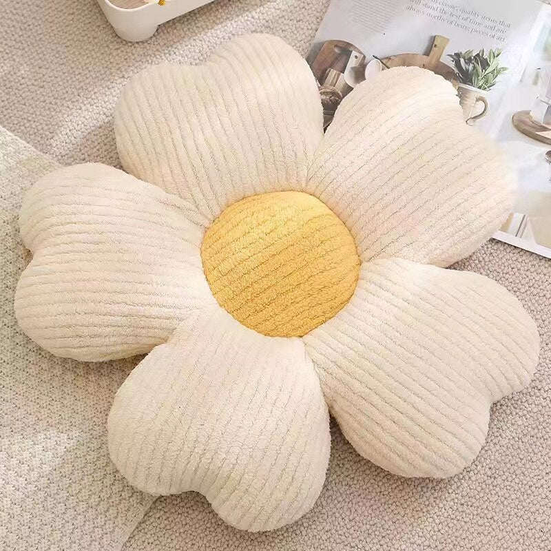 Fluffy Clover Flower Decorative Pillow