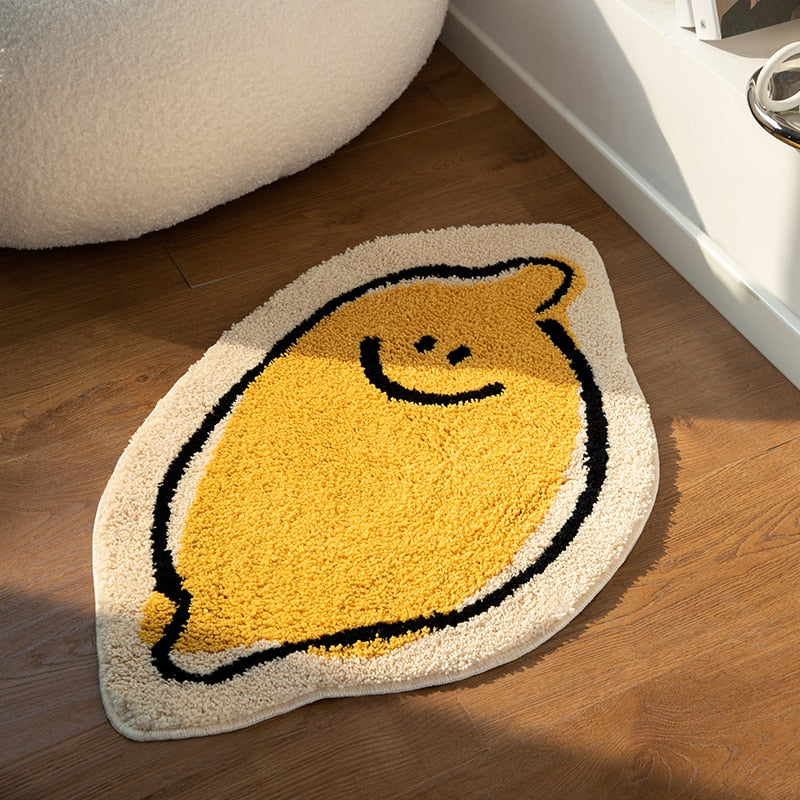 Lemon Pattern Non-Slip Area Rug