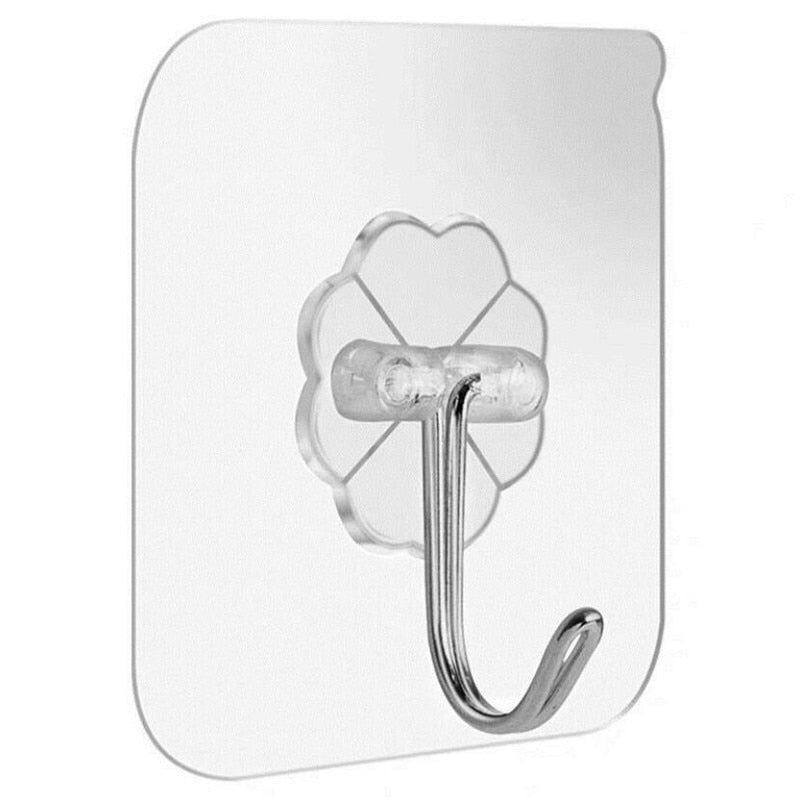 Wall Mounted No-Drill Razor Holder Hook for Bathroom Storage
