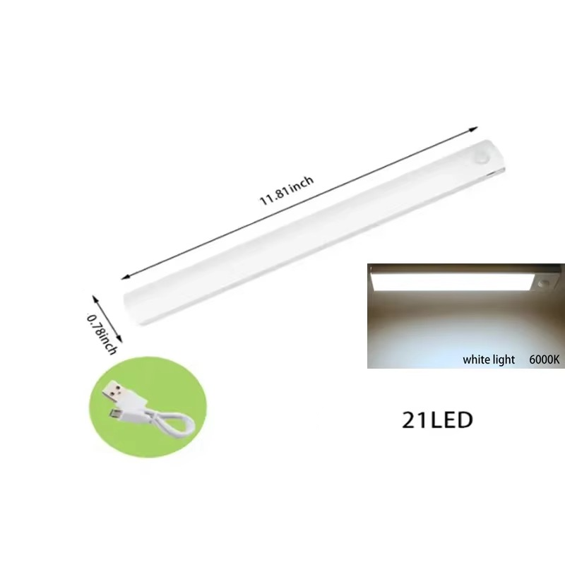 Motion-Activated Rechargeable LED Night Light with Dimmable Brightness