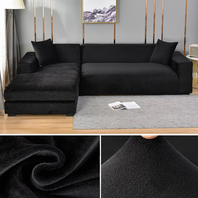 Elastic Velvet Sofa Cover for Full Protection and Style