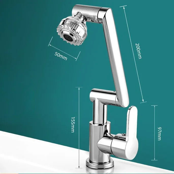 Splash-Resistant 360-Degree Swivel Spout Faucet