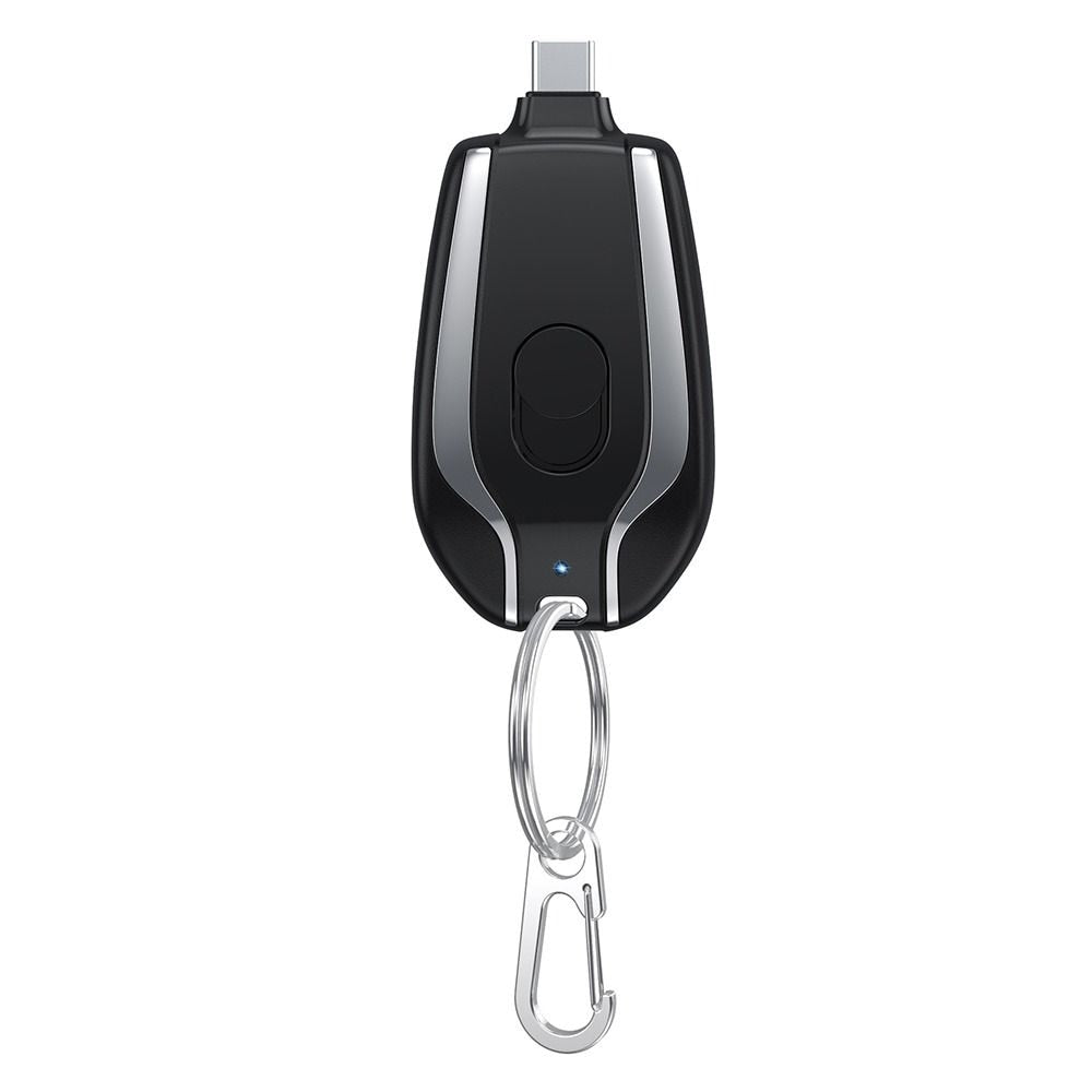 Mini Portable 1500mAh Power Bank Charger with Carabiner Clip