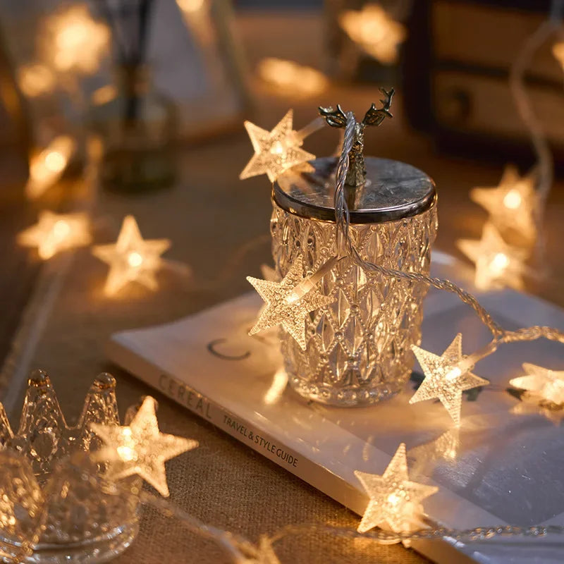 LED Star String Lights for Indoor and Outdoor Decoration