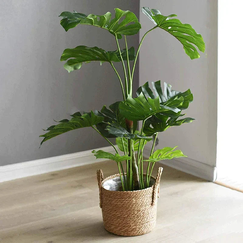 Handwoven Extra Large Straw Flower Pot Storage Basket
