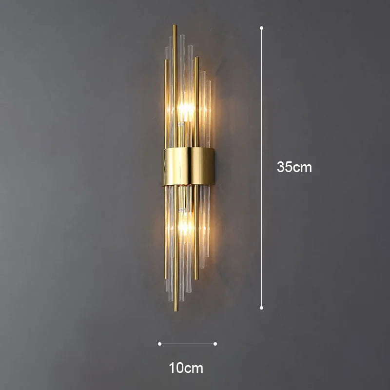 Gold LED Wall Lamp with Elegant Design
