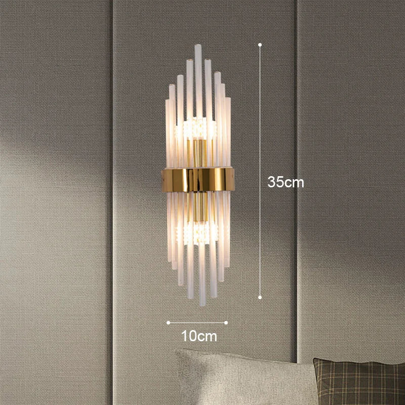 Gold LED Wall Lamp with Elegant Design