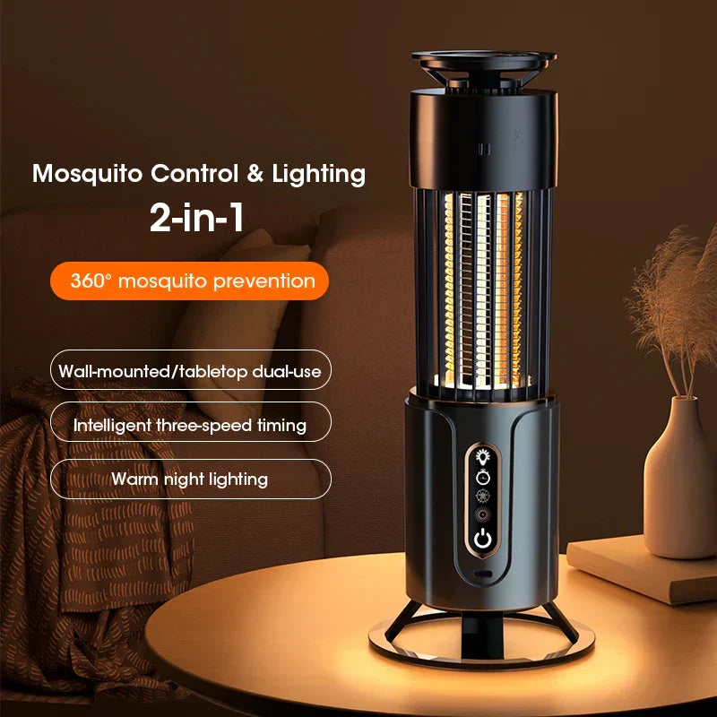 USB Rechargeable Chemical-Free Mosquito Lamp with Night Light