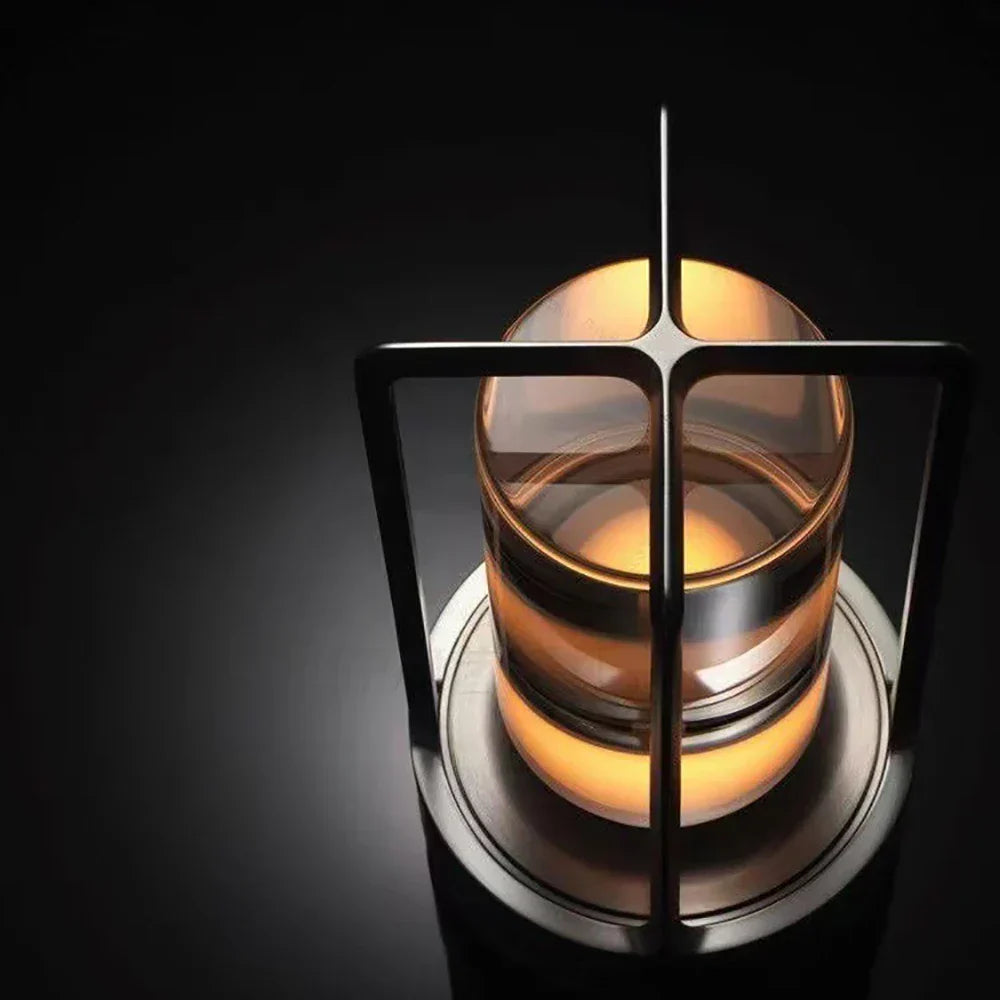 Wireless Rechargeable Crystal Table Lamp - Portable LED Light for Indoor and Outdoor Use