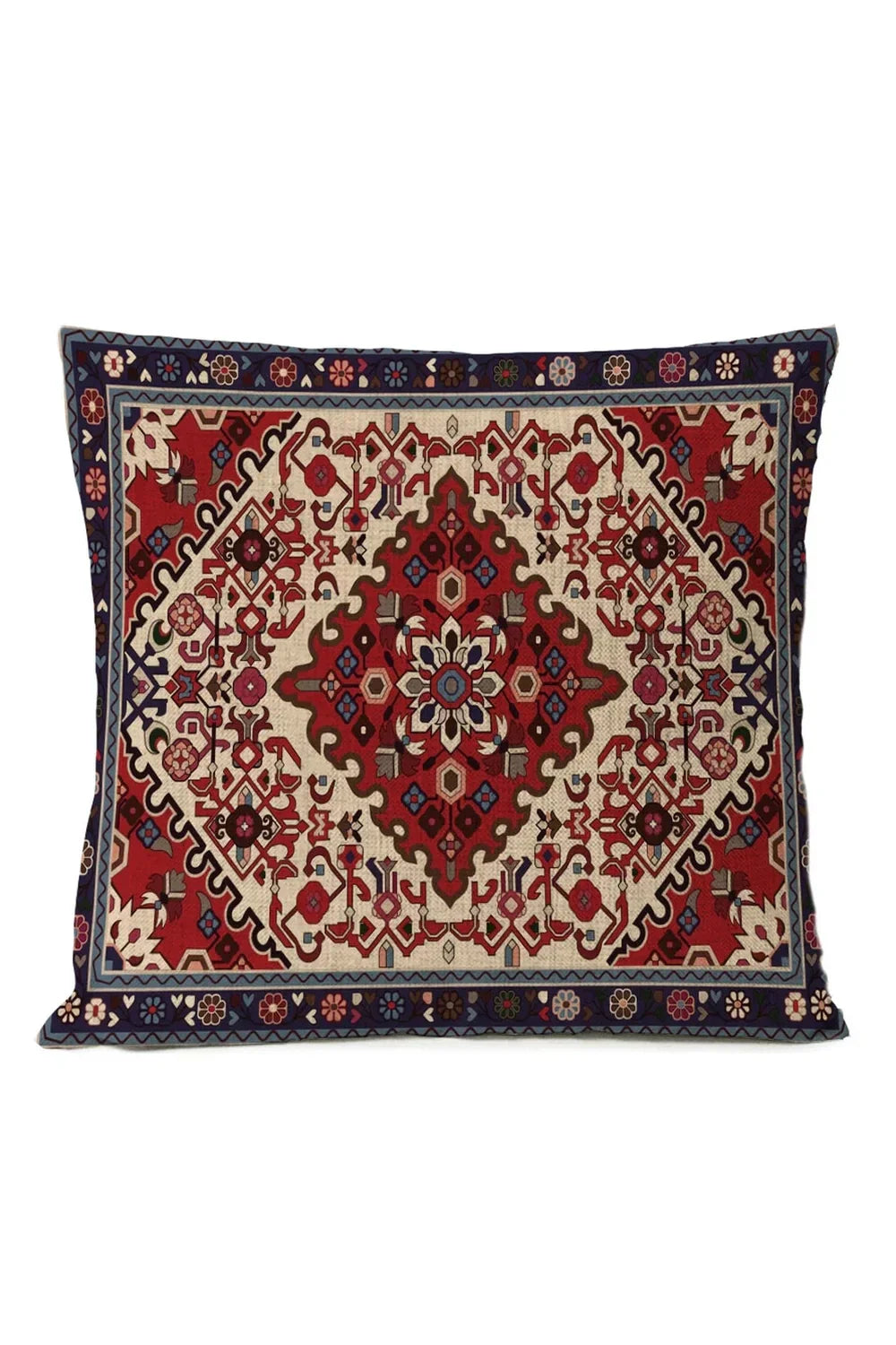 Ethnic Tribal Cotton-Linen Pillowcase