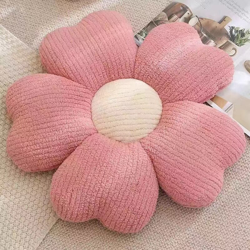 Fluffy Clover Flower Decorative Pillow