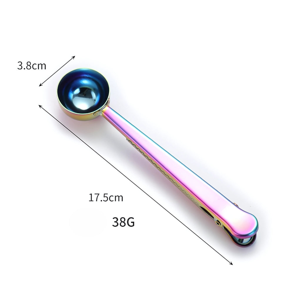 Stainless Steel Coffee Scoop with Bag Clip