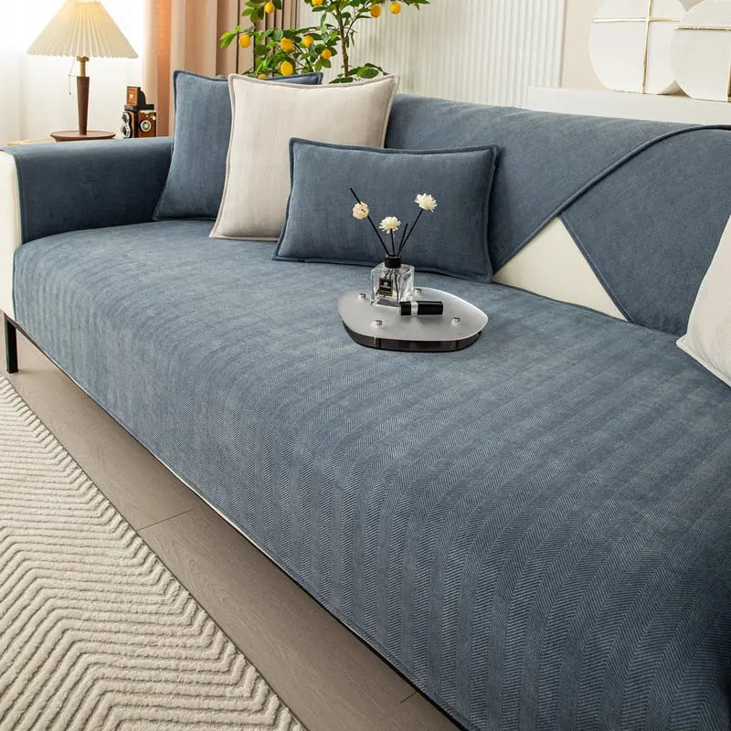 Non-Slip Chenille Sofa Cover for 2-3 Seater