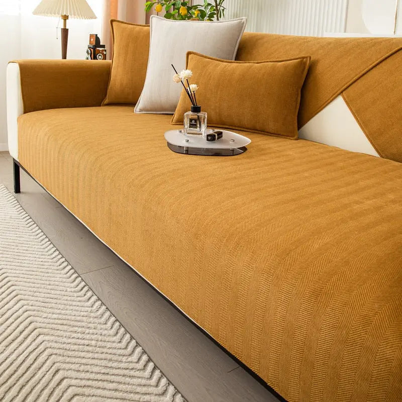 Non-Slip Chenille Sofa Cover in Multiple Colors