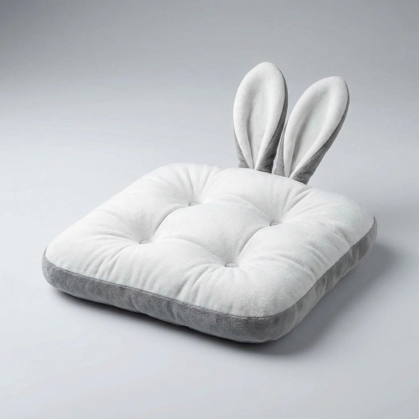 Orthopedic Seat Cushion with Integrated Back Support and Non-Slip Straps