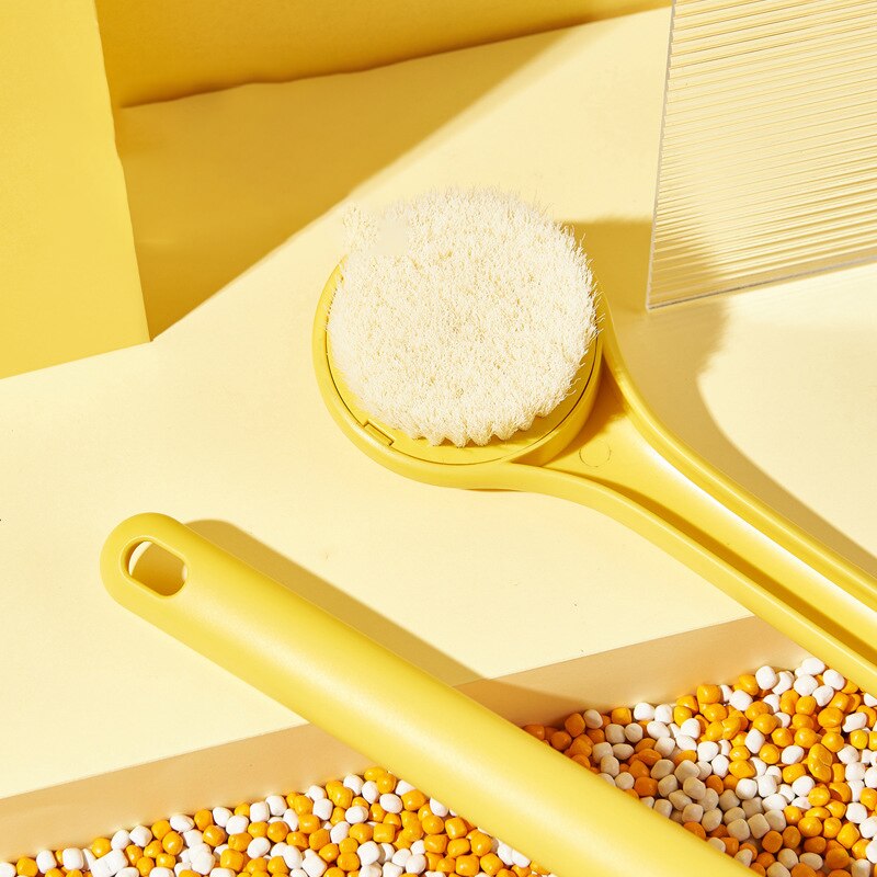 Long Handle Soft Bristle Bath Brush for Body Cleansing