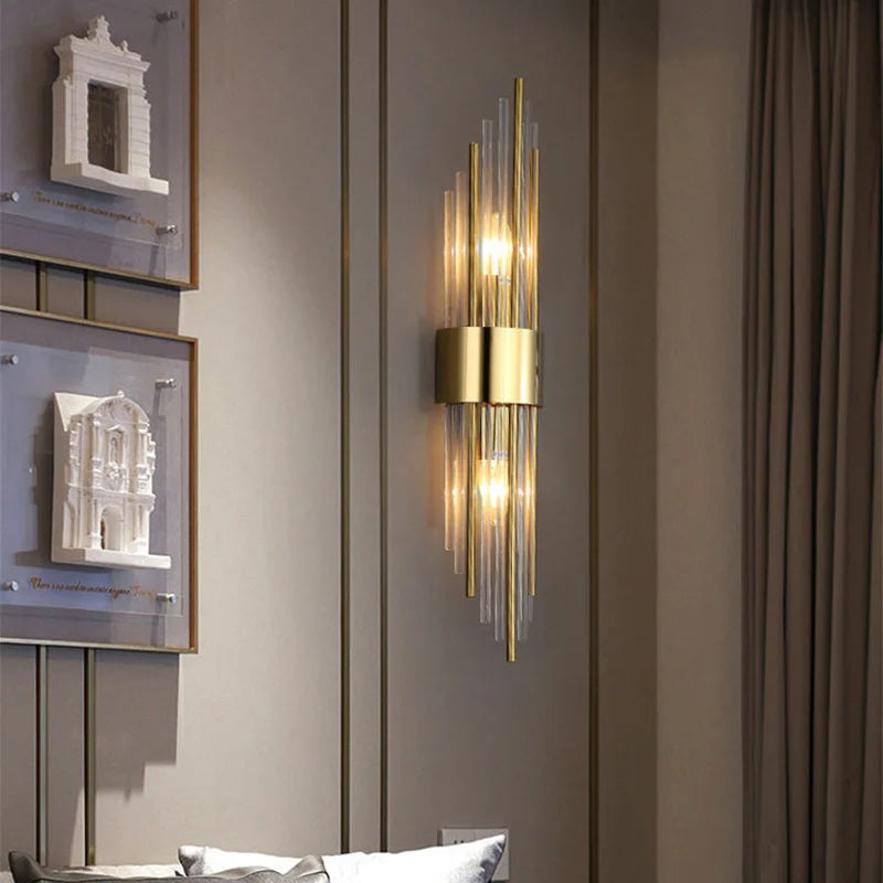 Gold LED Wall Lamp with Elegant Design