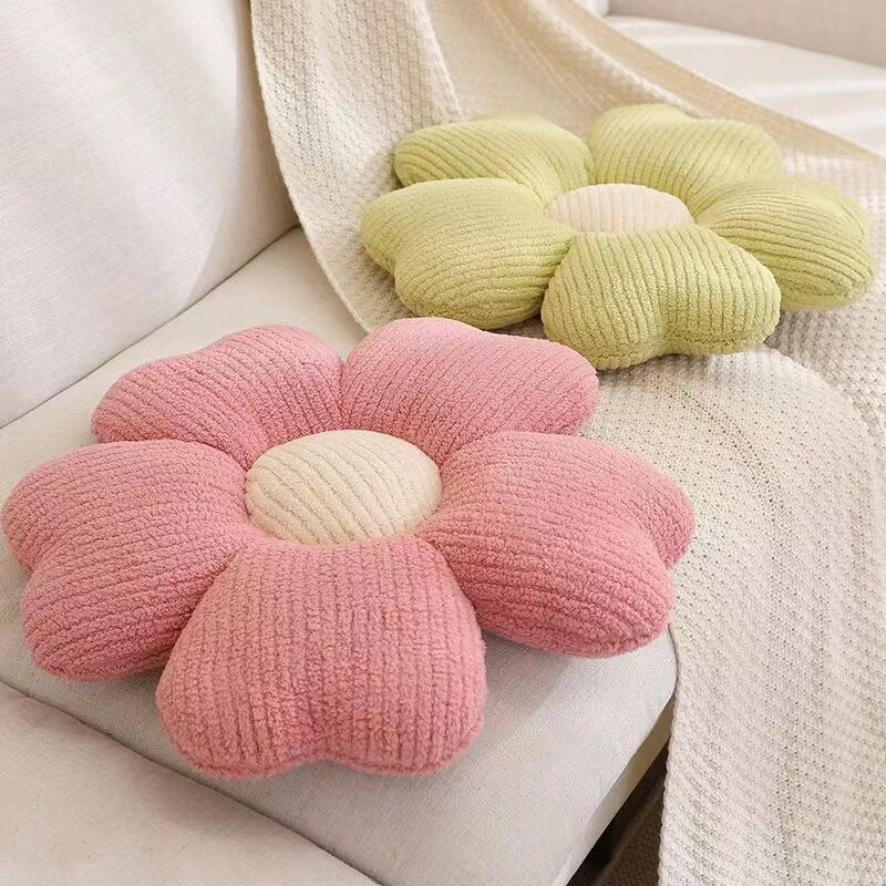 Fluffy Clover Flower Decorative Pillow