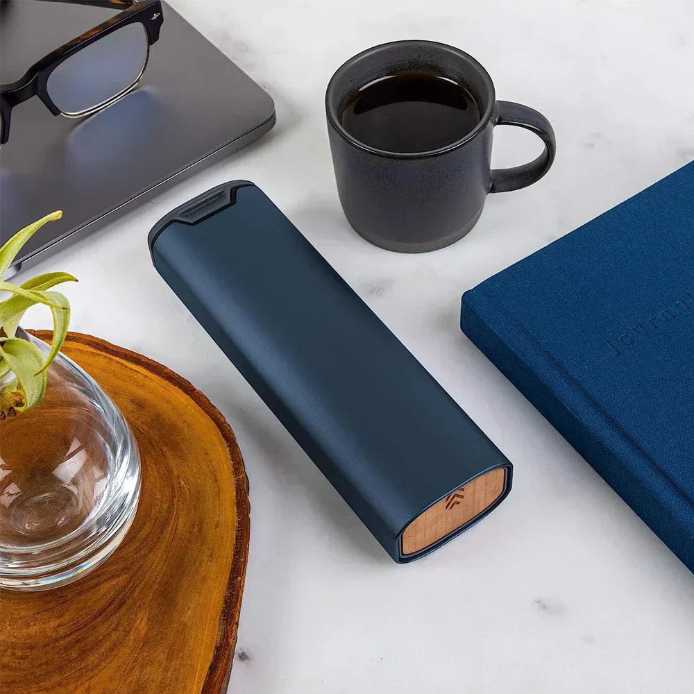 Sleek 7-Day Aluminum and Wood Pill Organizer
