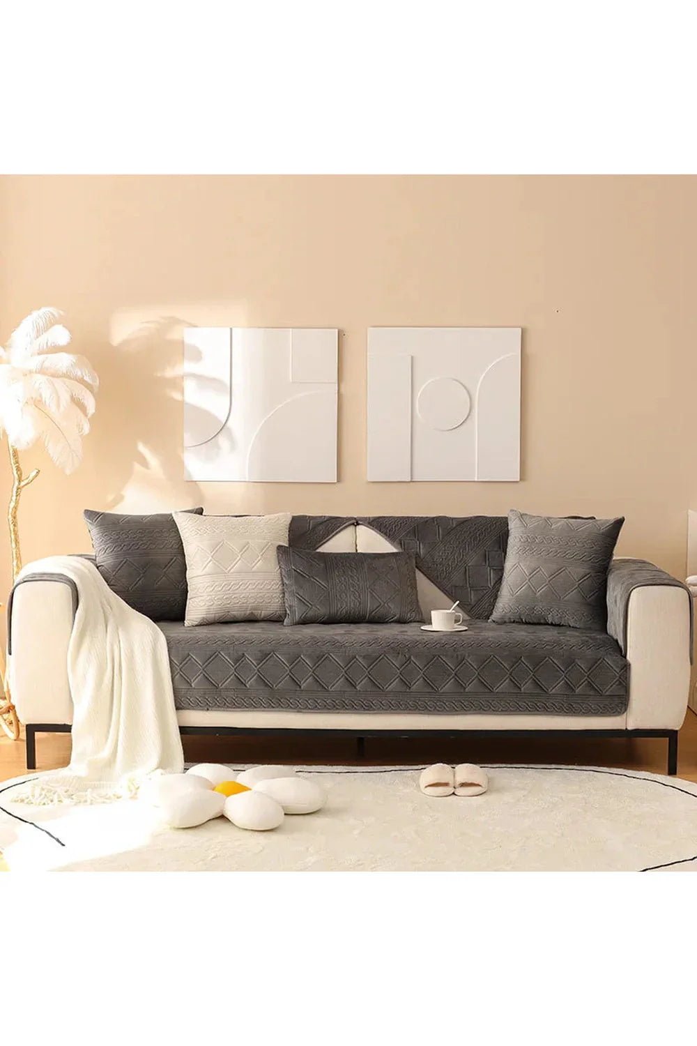 Dutch Velvet Polyester Sofa Cover