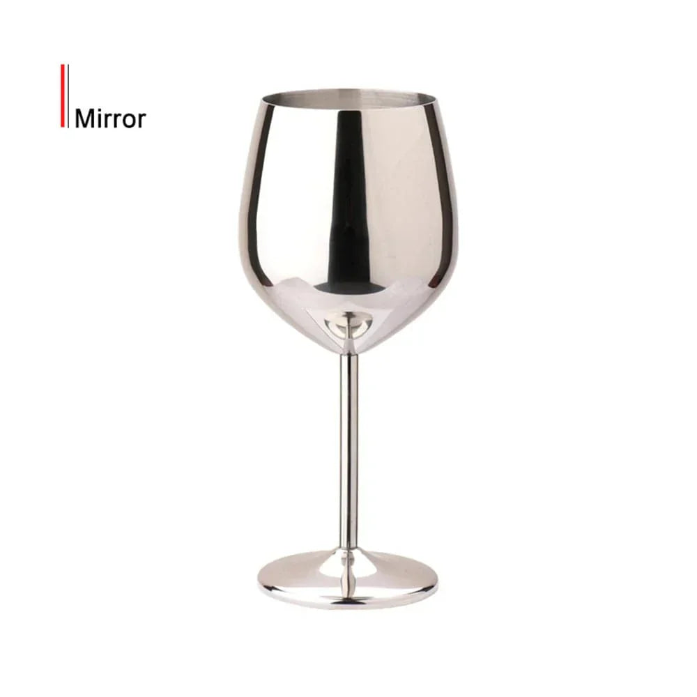 Stainless Steel Wine Goblet - Elegant and Durable 16.9oz