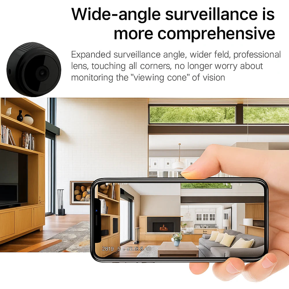Mini WiFi Indoor Security Camera with Night Vision